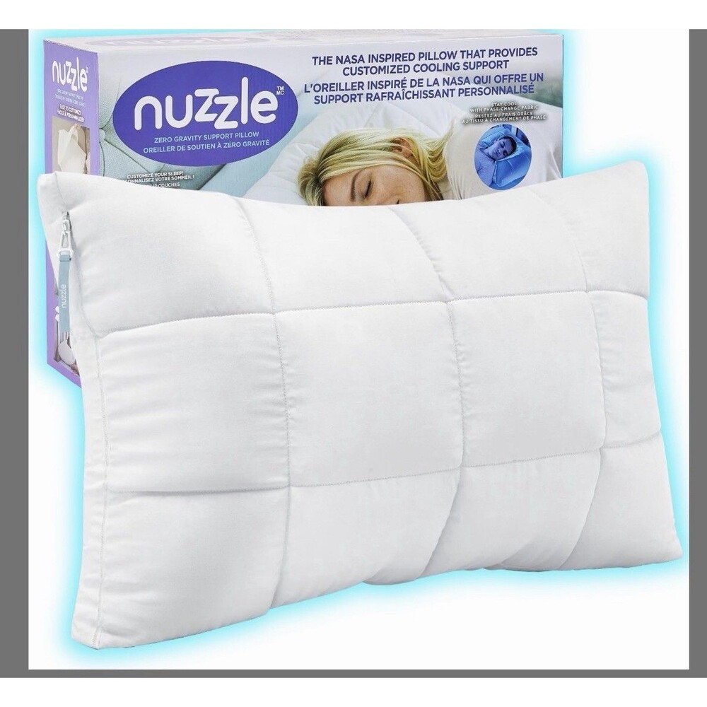 Nuzzle Adjustable Firm Pillow Luxury Standard Size Bed Pillow Hotel Collection